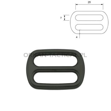 Metal triglide 25 mm [black] PET HARDWARE