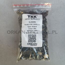 Coil non-lock reverse slider for tape 8RCF box 100 pcs.- YKK
