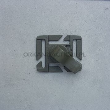 Okienko MOD.U.LOX STERNUM STRAP SYSTEM + HYDRATION TUBE CLIP [olive green] DURAFLEX