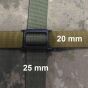 DUAL STERNUM ADJUSTER 25-20 mm [olive green] DURAFLEX - 2