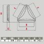 Webbing divider TRC45 [100 pcs. box] - 2M - 5