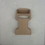 Buckle MOJAVE® SIDE SQUEEZE® DUAL ADJUST FEMALE 25 mm [tan] DURAFLEX