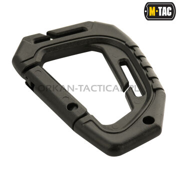 Plastic carabiner TACTICAL [black] M-TAC